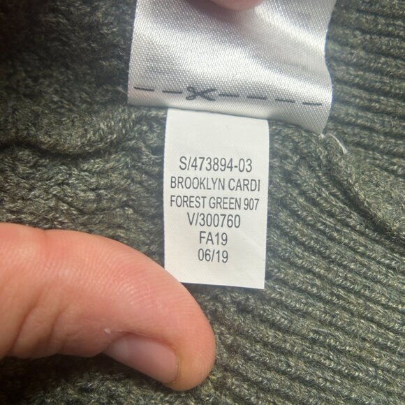 EUC Gap Women's Brooklyn Cardigan Forest Green Size XL - Picture 9 of 12